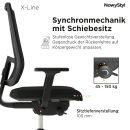 Bürostuhl X-Line SWIVEL Schwarz
