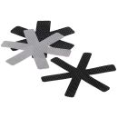 kela 3-tlg Pfannenschutz Amparo Schwarz Grau 39 cm