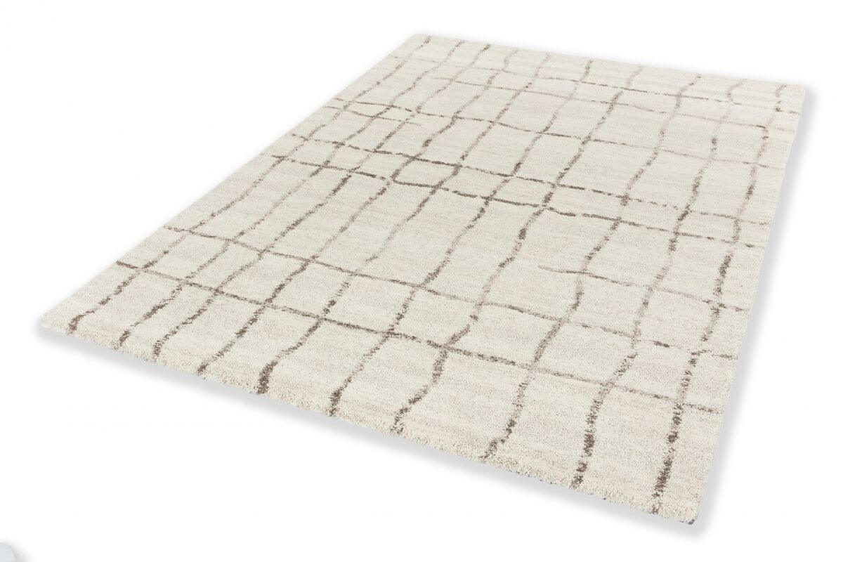 Webteppich Savona 200x290 cm Gitter Creme Webteppich Savona 200x290 cm Gitter Creme