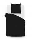 Satinado Satin-Bettwäsche 200x200-2x80x80cm, Night Black