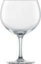 Klares, leeres Weinglas aus Glas auf weiu00dfem Hintergrund, ideal fu00fcr Rotwein, Produktfoto Glaswaren.