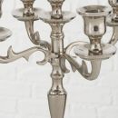 Kerzenleuchter Varas, Rund, H 26,00 cm, Aluminium, Silber Kerzenleuchter Varas, Rund, H 26,00 cm, Aluminium, Silber