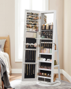 Songmics Schmuckschrank Weiß
