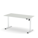 Schreibtisch eComo Platin Weiß 120 x 60 cm