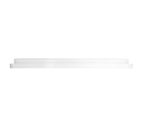 Weiße LED-Deckenleuchte in länglicher Form, modernes Design, energiesparende Beleuchtung für Innenräume.