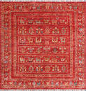 Teppich aus Afghanistan Smaragd 152 x 156 cm