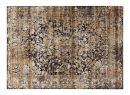 Webteppich Opal Grau-Gold 240 x 340 cm