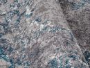 Webteppich Locri Grau-Petrol 200 cm Webteppich Locri Grau-Petrol 200 cm