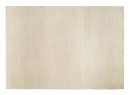 Beiger Teppich aus Wolle, rechteckig, einfarbig, moderner Stil, ideal fu00fcr Wohnzimmer oder Schlafzimmer.