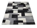 Webteppich Nara Grau-Schwarz 240 x 340 cm