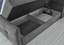 Boxspringbett Redmond mit Bettkasten Grau 180 x 200 cm