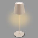 HVMM AKKU LED Tischlampe Kiki 1-flg Beige