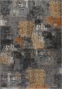 Webteppich Samaria dk.grau-grau-rostbraun 200 x 290 cm
