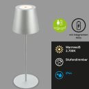 HVMM AKKU LED Tischlampe Kiki 1-flg Grau
