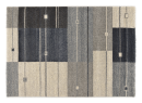 Webteppich Diagramm Grau-Blau 80 x 150 cm