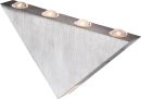 Wandleuchte Aluminium gebürstet, 5xLED