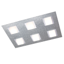 LED Deckenleuchte Basic alu 6flg.