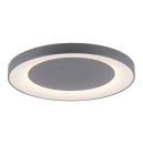 Moderne LED-Deckenleuchte rund, dimmbar, mit drei Lichtfarben: warmweiß, neutralweiß, kaltweiß.