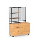 Cabinet Coffee Point Offa Natural Hickory