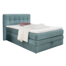 Boxspringbett Amy mit Bettkasten Türkis 140 x 200 cm
