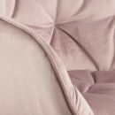 Armlehnenstuhl Brooke Samt Rosa