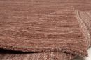 Handloom Teppich Pure aus Indien Uni Rot 190 x 290 cm