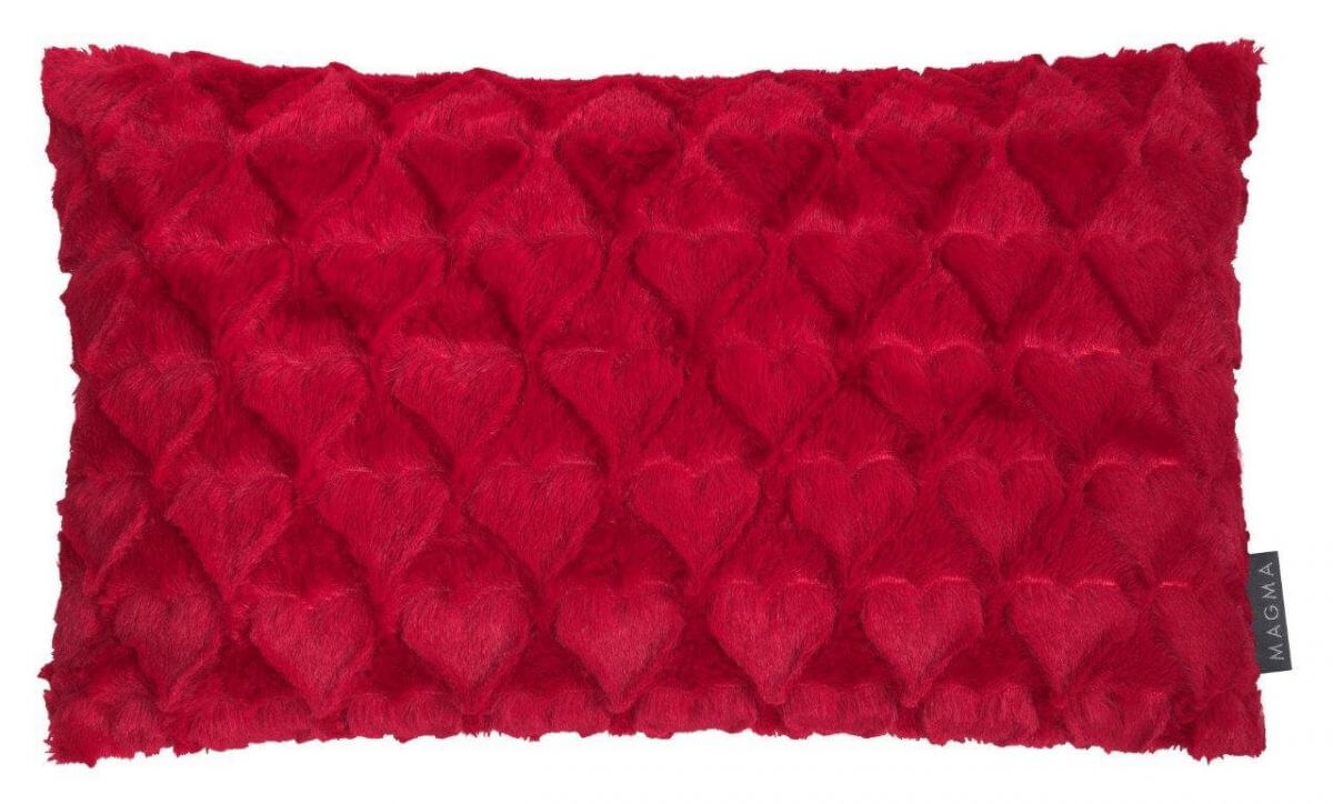 Fluffy Hearts Kissen 30x50cm, rot Fluffy Hearts Kissen 30x50cm, rot