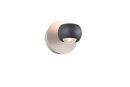 Musterring LED Wandlampe MR-Cannon 1flg Moderne LED-Wandleuchte in Schwarz-Weiu00df, rundes Design, energiesparend, ideal fu00fcr Innenbeleuchtung.