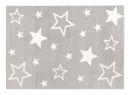 Webteppich Fun Star Grau 160 x 230 cm