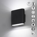 Fischer & Honsel Akku Wandlampe Magnetics Schwarz 10 x 10 cm