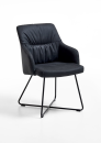 Design-Schalensessel Vintage Dining Anthrazit, schwarz