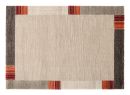 Webteppich Castle Stripe Beige-Dunkelbraun 160 x 230 cm