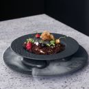 Gourmetteller, schwarz,grau