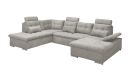 Wohnlandschaft Medan Taupe Stauraum links