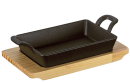 Küchenprofi Servierpfanne Schwarz 12,5 cm Eckig