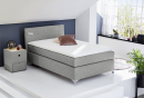 Boxspringbett Nora Grau 120 x 200 cm