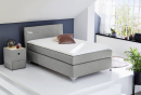 Boxspringbett Nora Grau 120 x 200