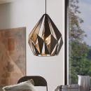 EGLO Pendelleuchte Carlton Schwarz Silber