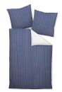 Tango Mako-Satin Bettwäsche 240x220-2x80x80cm denimblau