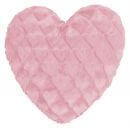 Fluffy Hearts Herzkissen 40x35cm, rose