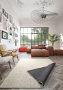 Webteppich Feel Beige 80 x 150 cm