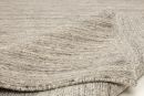 Handloom Teppich Pure aus Indien Uni Grau 140 x 200 cm
