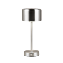 Reality Leuchten AKKU Tischlampe Jeff Nickelfarben