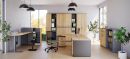 Aufsatzschrank E10 Natural Hickory Grau