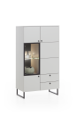 Vitrine Lugano Lack Pastellgrau