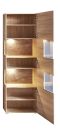 SPIDER PLUS Vitrine + Bel Artisan Eiche/Caspio dunk B/H/T ca. 65/205/37 cm