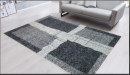 Interliving Teppich aus Indien grau gemustert 140x200 cm
