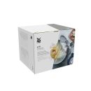 WMF Gemüsetopf 16 cm in Originalverpackung, Edelstahl, mit Glasdeckel, Produktabbildung auf dem Karton.