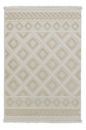 Schöner Wohnen Webteppich Summer Bordüre Quadrate beige 80x150