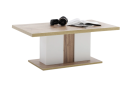 Moderner Couchtisch aus Holz mit Buch und Kopfhörer, rechteckig, Wohnzimmermöbel, zeitloses Design